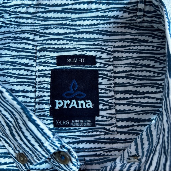 prana Men’s Slim Fit Short Sleeve Button Down Business Casual Size XL (722) - Picture 11 of 16